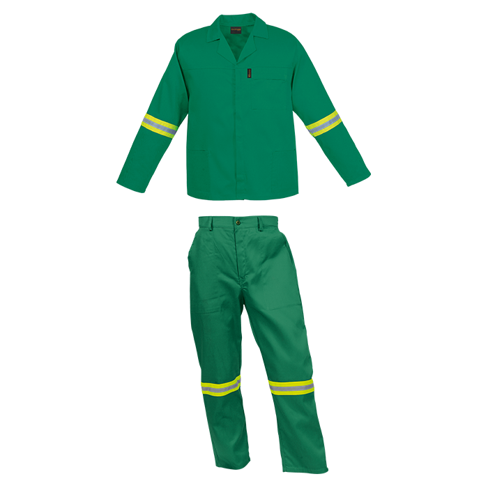 Barron Budget Poly Cotton Conti Suit with Reflective