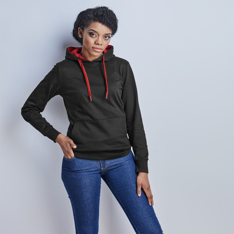Ladies Solo Hooded Sweater