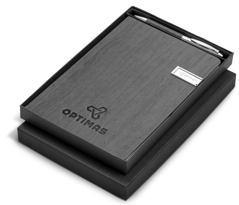 Oakridge USB Notebook & Pen Set - 8GB