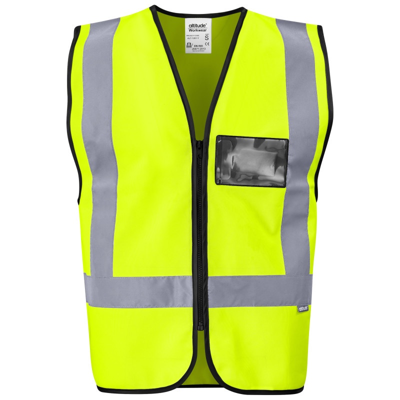 Direction En4 Hi-Viz Reflective Full Zip Vest