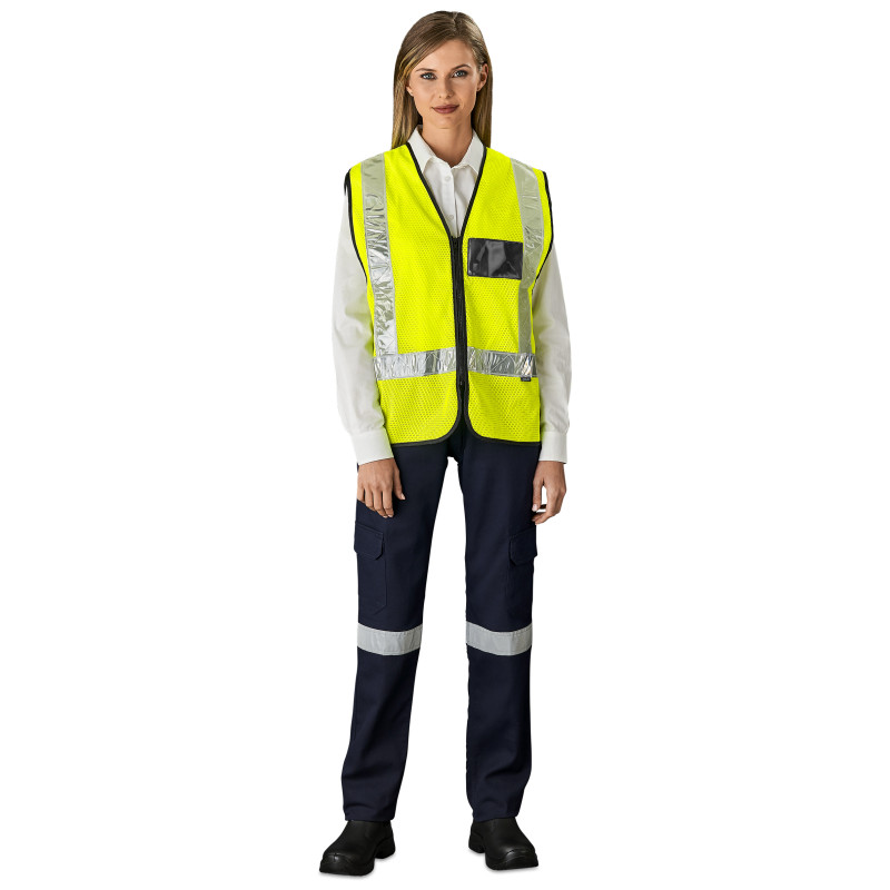 Airport Hi-Viz Reflective Full Zip Vest