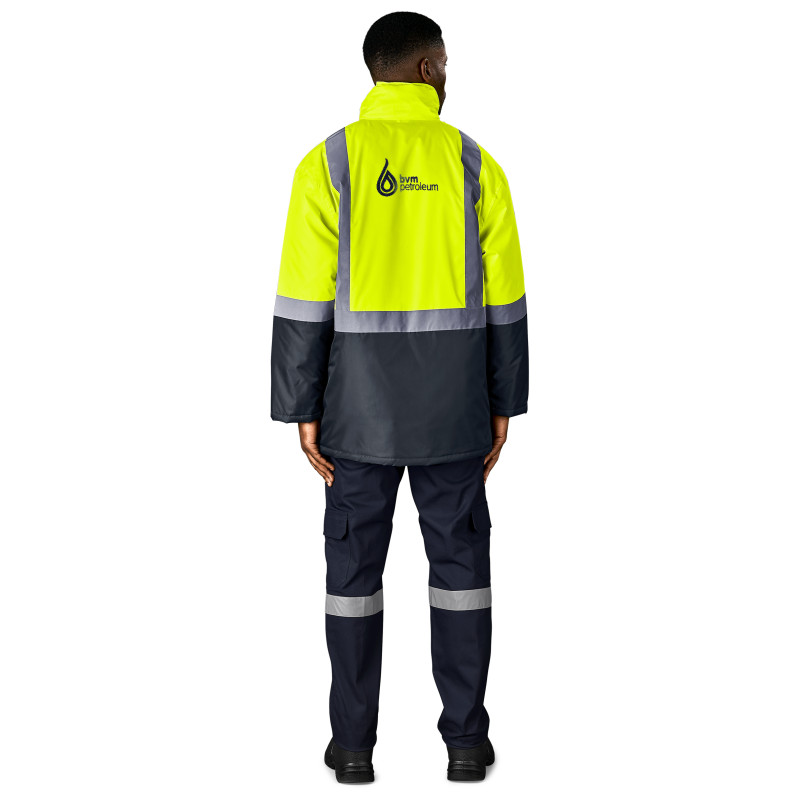 Hazard Padded Two-Tone Hi-Viz Reflective Jacket