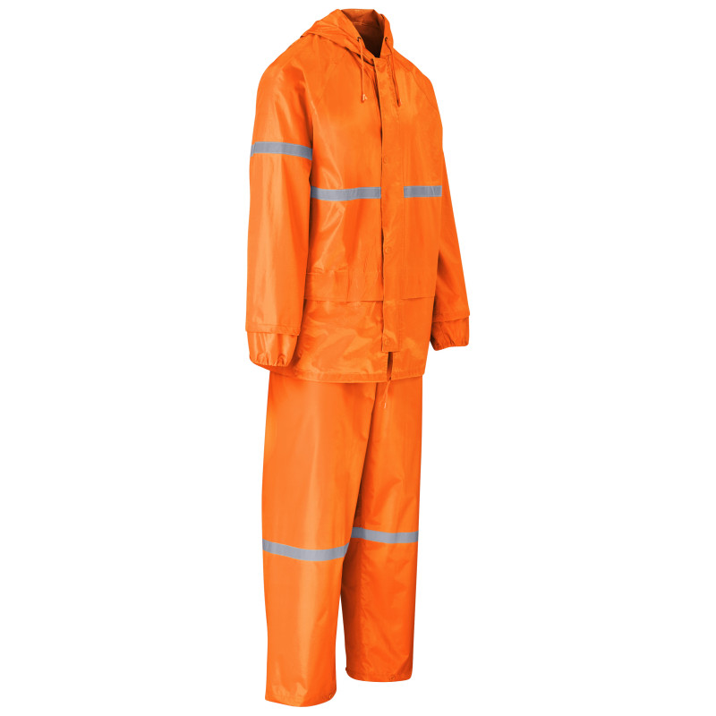 Outdoor Hi-Viz Reflective Polyester/PVC Rainsuit