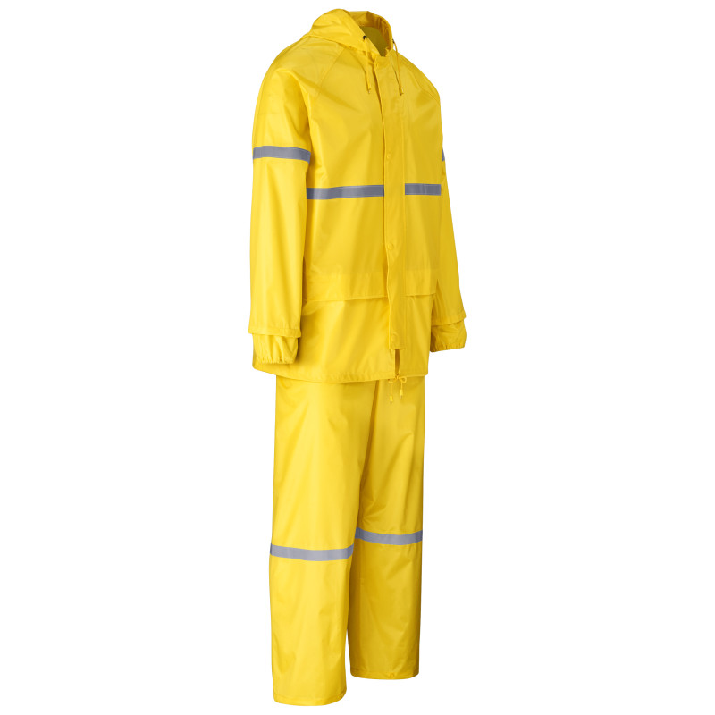 Outdoor Hi-Viz Reflective Polyester/PVC Rainsuit