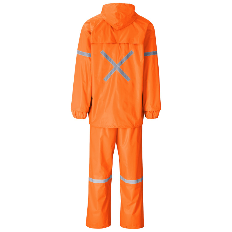 Outdoor Hi-Viz Reflective Polyester/PVC Rainsuit