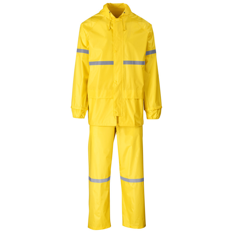 Outdoor Hi-Viz Reflective Polyester/PVC Rainsuit