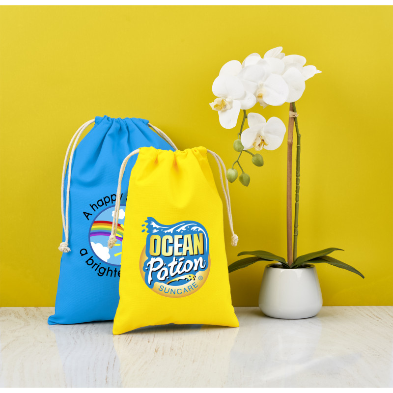 Allsorts Midi Cotton Drawstring Pouch