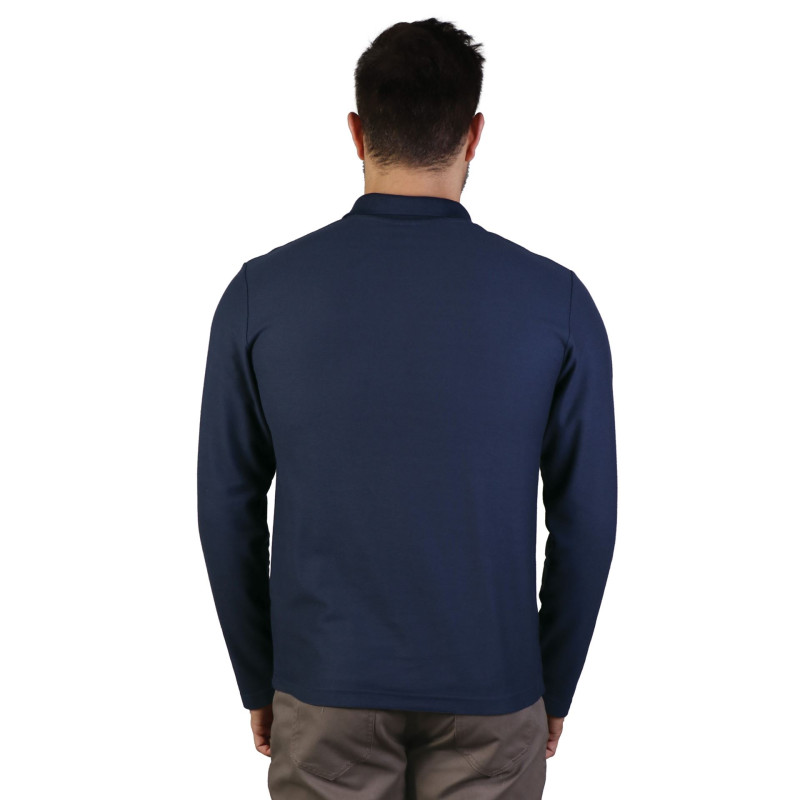 Long Sleeve Pique Knit Polo