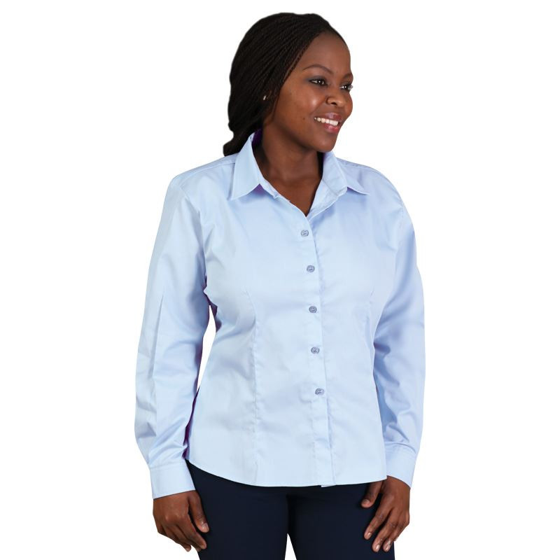 Ladies Classic Woven Shirt Long Sleeve