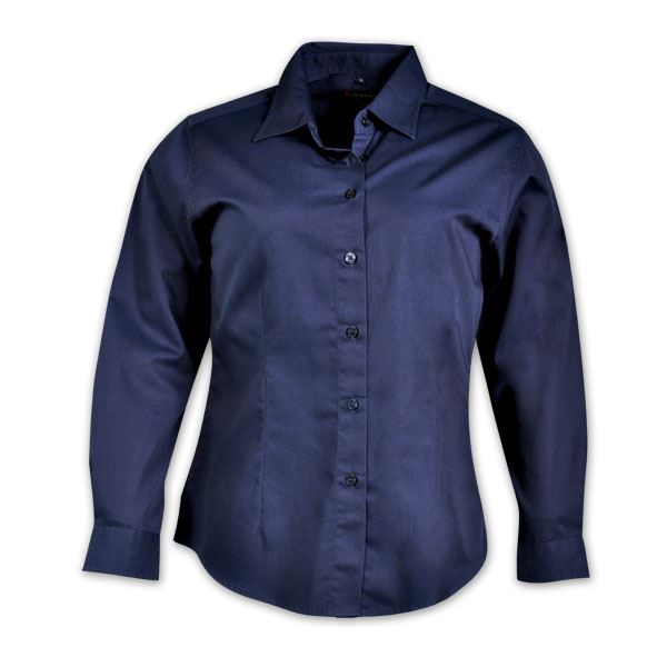 Ladies Classic Woven Shirt Long Sleeve