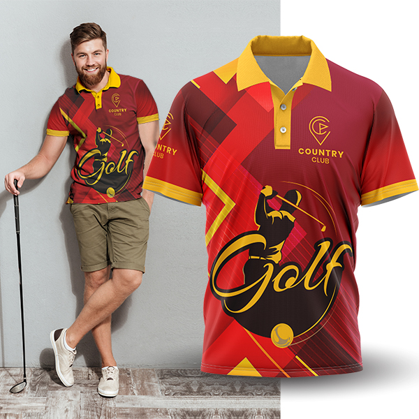 Takoma Men's Custom Golf Shirt with ful col