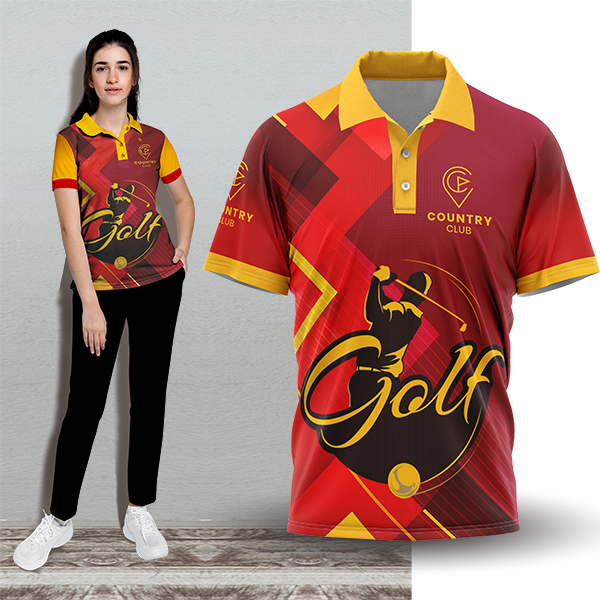 Ladies Takoma Birdseye Golf Shirt with FC