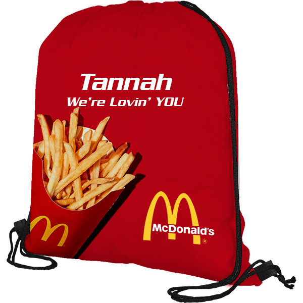 Personalised Drawstring bag with FC