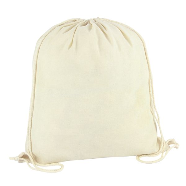 Cotton Drawstring Bag with 1 col