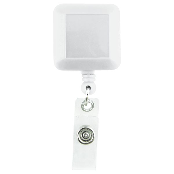 Square Retractor Reel with 1 colour pad print
