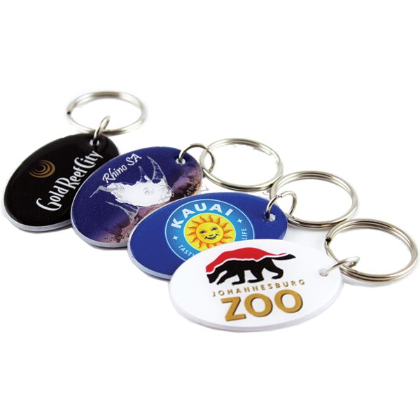 Oval Plexi Key Holder with full colour