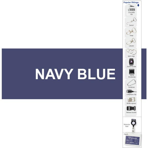 20mm Screen printed lan + swivel with 1 col