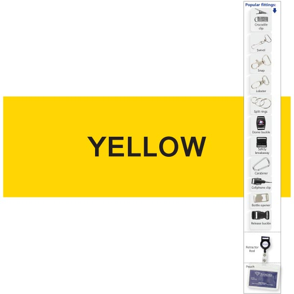 20mm Screen printed lan + swivel with 1 col