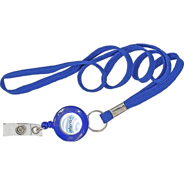 Narrow Tube Lanyard + Retractor Reel with 1 Col