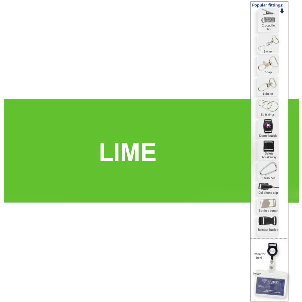  20mm Polytape Lanyard with 1 col + Swivel croc
