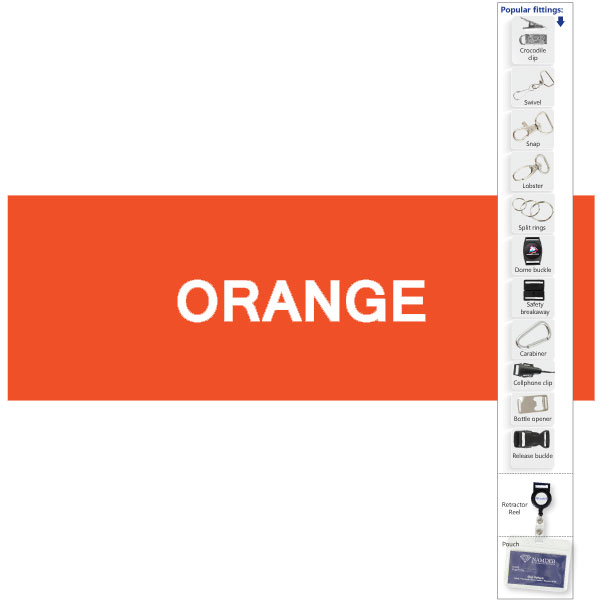  20mm Polytape Lanyard with 1 col + Swivel croc