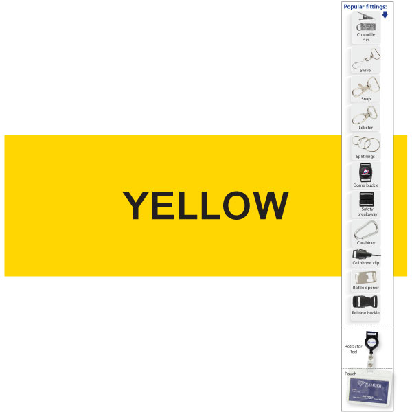  20mm Polytape Lanyard with 1 col + Swivel croc