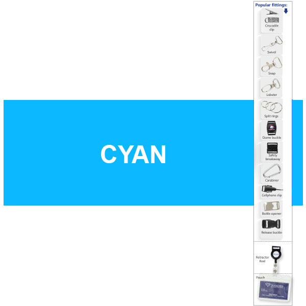  20mm Polytape Lanyard with 1 col + Swivel croc