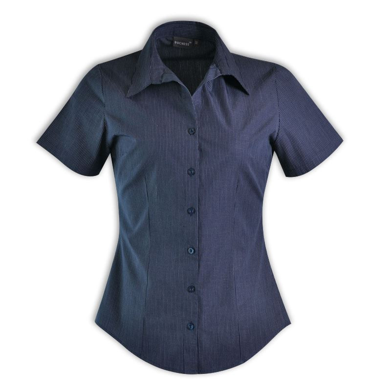 Roselina Blouse Short Sleeve - Check 1