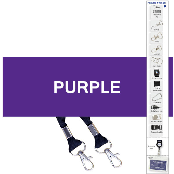 Screen Printed Open Lanyard +Swivel wit 1 col