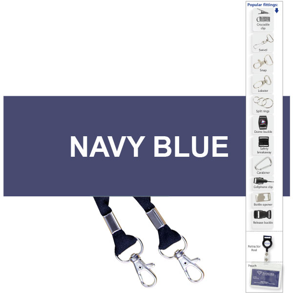 Screen Printed Open Lanyard + Snap with 1 col