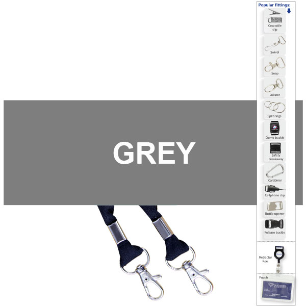 Screen Printed Open Lanyard + Lobster with 1 col