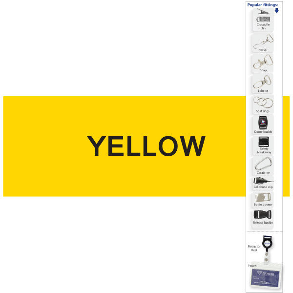 Glow in the Dark Lanyard with 1 col