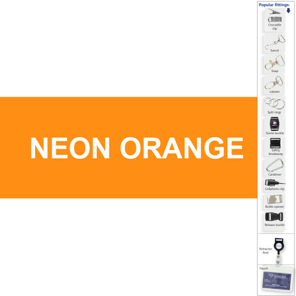 Glow in the Dark Lanyard with 1 col+ Lobster