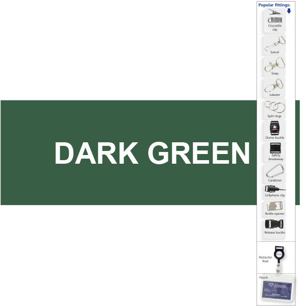 Glow in the Dark Lanyard with 1 col+ Lobster