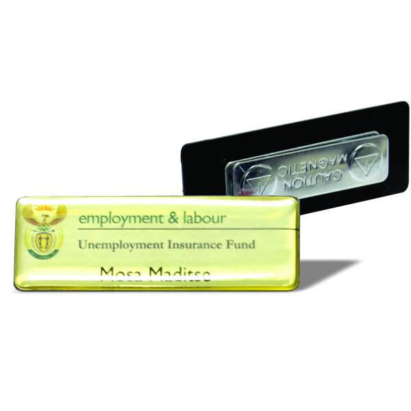 Multi-fit badge with magnet