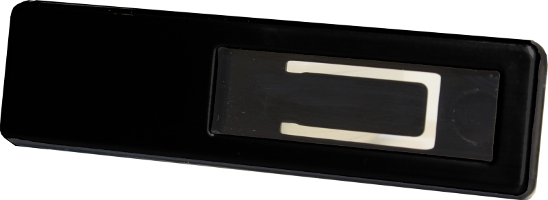 Black Concept Name Badge with 1 col print + pin