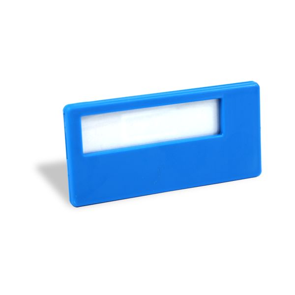 Black Process Name Badge with 1 col print+pin