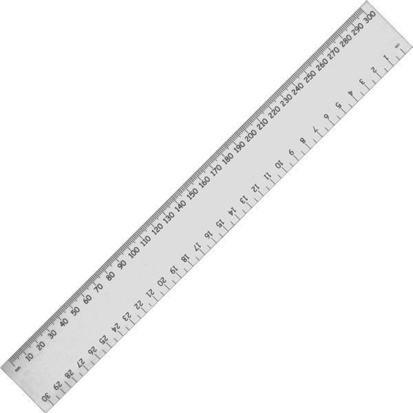 30cm Standard Ruler with 1 colour print