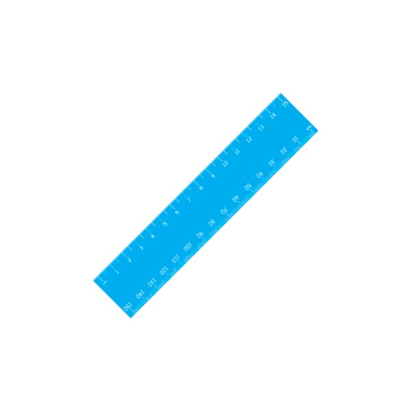 15cm Standard Ruler with 1 colour print