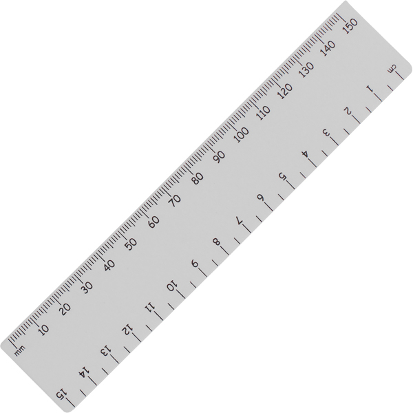 15cm Standard Ruler with 1 colour print