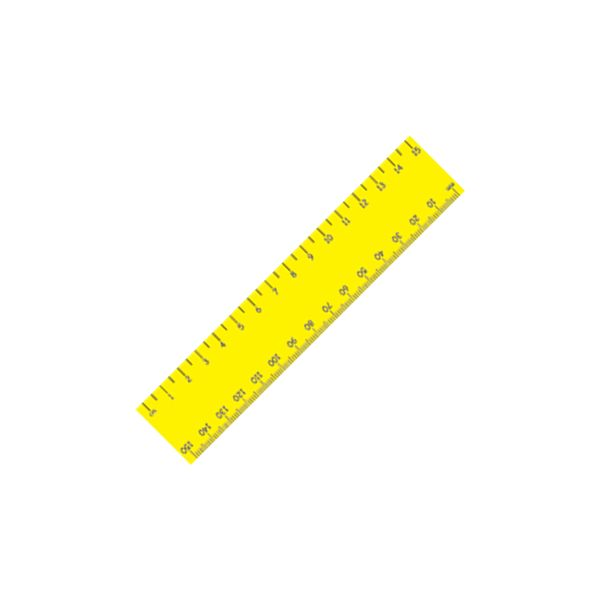 15cm Standard Ruler with 1 colour print