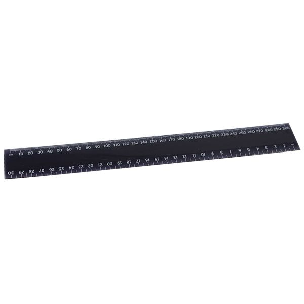 30cm Transparent Jumbo Ruler with 1 colour print