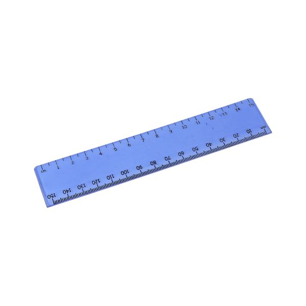 15cm Transparent Ruler with 1 colour print
