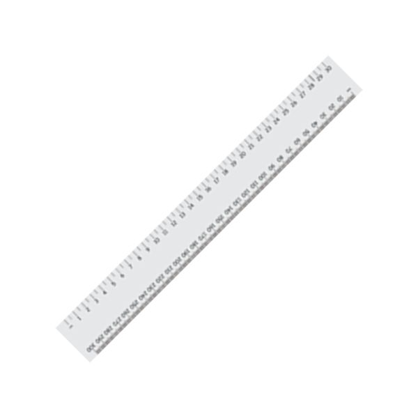 30cm Flexi Ruler with 1 colour print