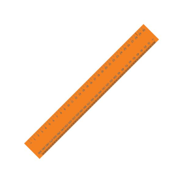 30cm Jumbo Ruler with 1 colour print