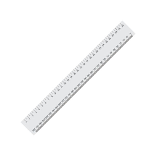 30cm Jumbo Ruler with 1 colour print