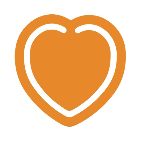 Heart Bookmark with 1 colour print