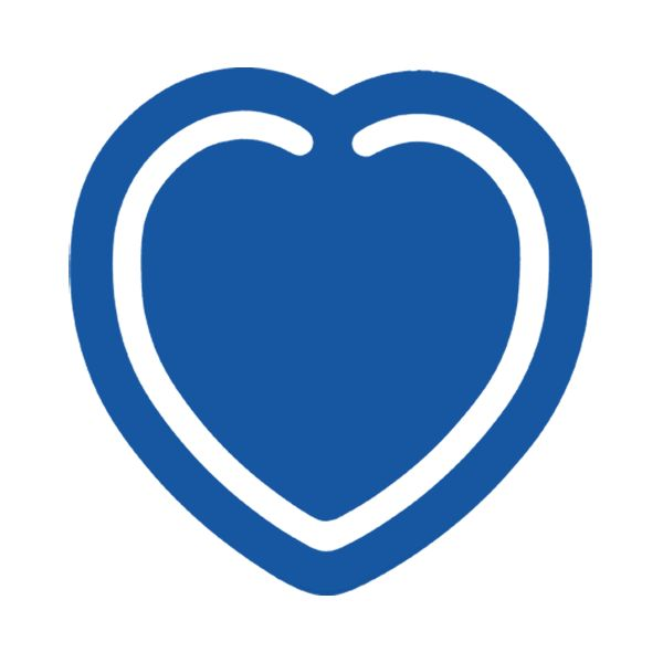 Heart Bookmark with 1 colour print