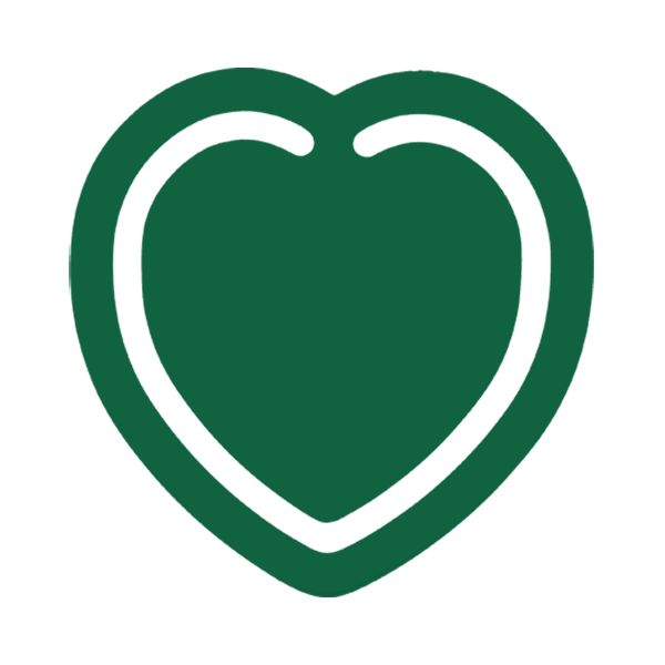 Heart Bookmark with 1 colour print