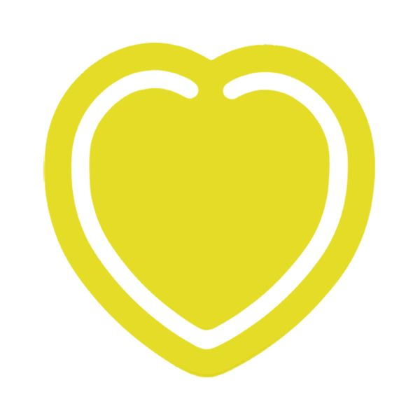 Heart Bookmark with 1 colour print